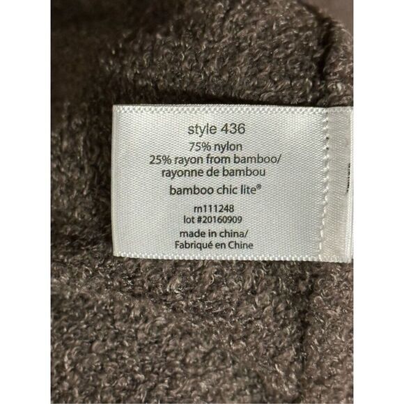 Women's Grey/Tan Barefoot Dreams CozyChic Lite Island Wrap Cardigan Size L/XL - Picture 5 of 5